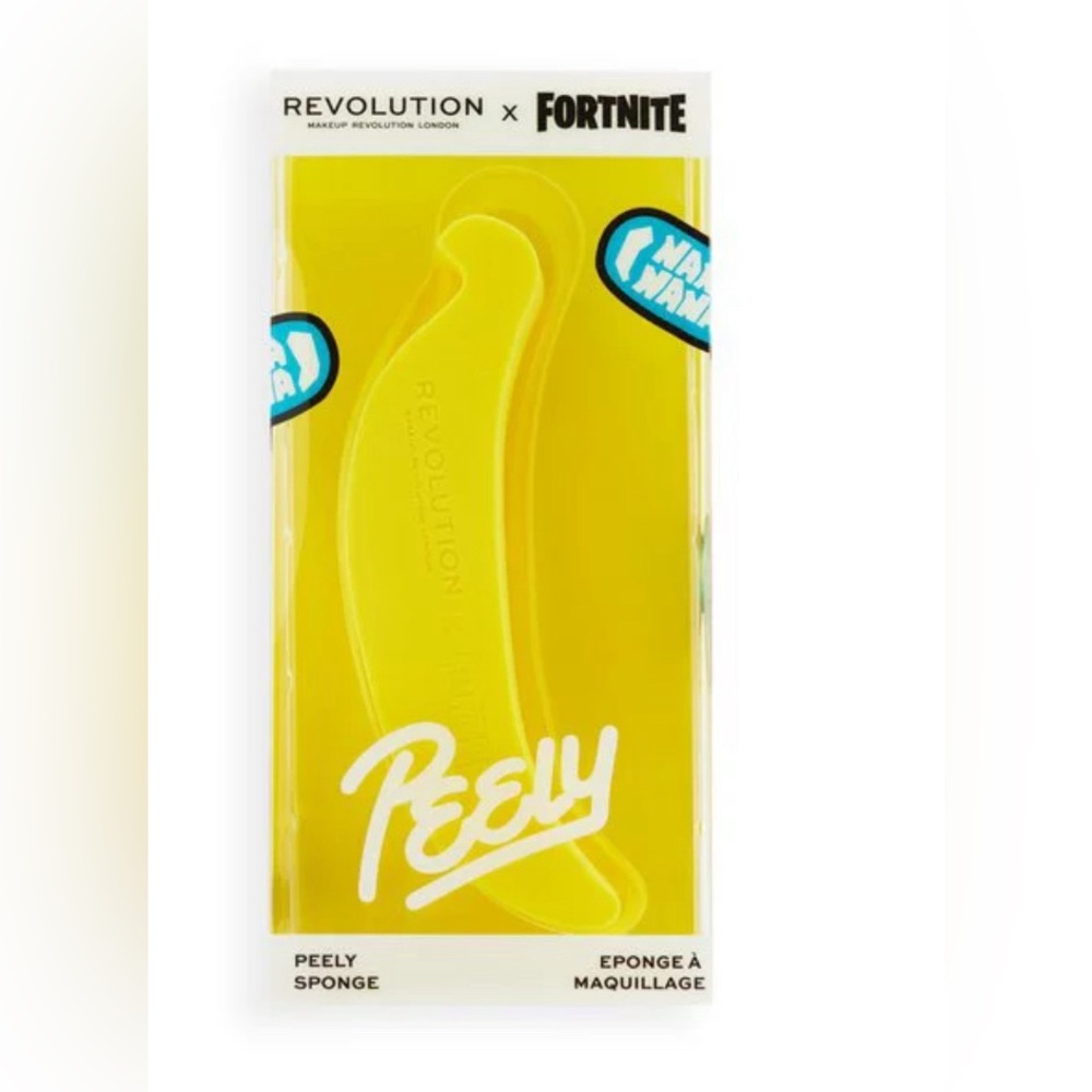NWT Makeup Revolution x Fortnite Peely makeup sponge; Limited Edition